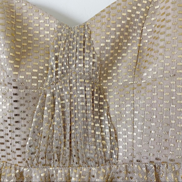 Dress the Population Rachael Dress gold new with tag large - Picture 4 of 12